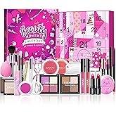 Makeup Advent Calendar 2025, 24 Days Christmas Countdown Calendar Surprise Gift Kit, 2025 Xmas Makeup Sets Cosmetic Gift For Women Teen Girl Full Kit