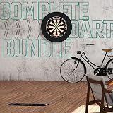 Mission Darts Home Centre Complete Darts Package with Surround and 2 Sets of view 2