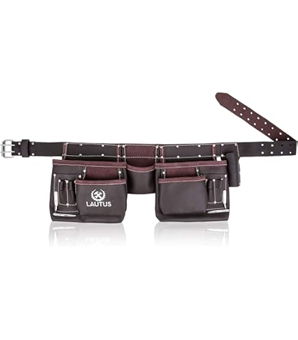 DEWALT DWST50112-1 Pro Leather Tool Apron - ToolStore UK