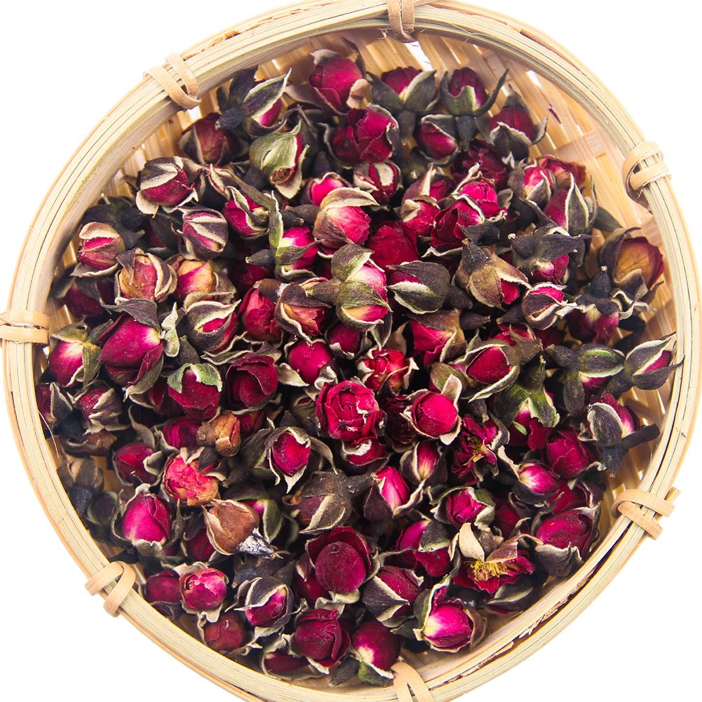 Tè Alla Rosa, Petali di Rosa, Blooming Rose, Tè Boccioli di Rosa, Tè Boccioli di Rosa, Boccioli di Rosa Essiccati, Fornitura di Vitamine, Buono Per La Salute (100g)