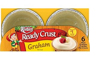 Keebler Ready Crust Mini Graham Cracker Pie Crust, No Bake, Ready Made for Holiday Pie, Pack of 12, 48 oz Box