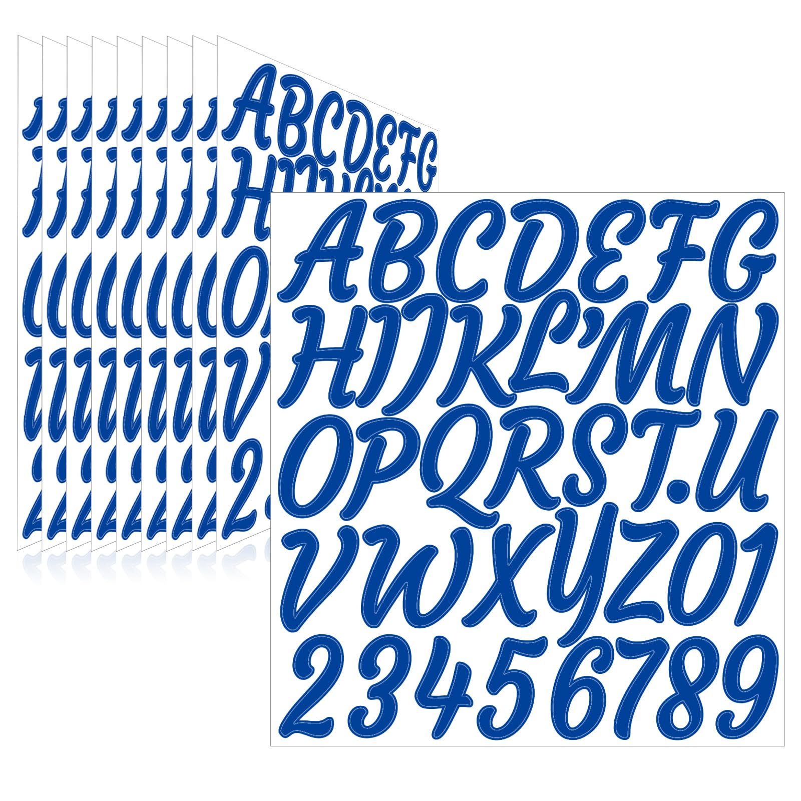 Llewyn 380 Pieces 10 Sheets Letter Stickers,Self