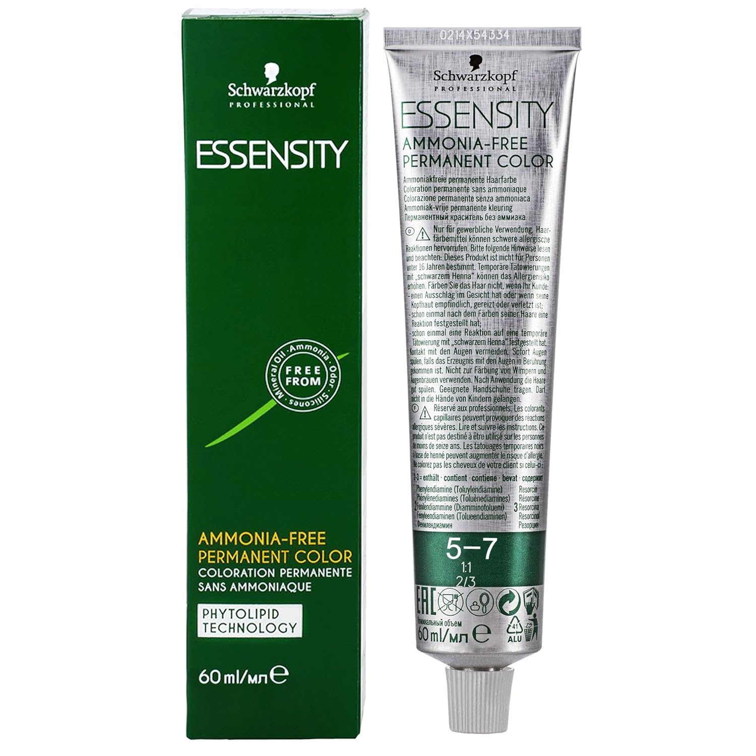 Schwarzkopf Essensity Hair Color 57 Light Brown Copper