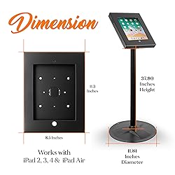 Pyle Anti-Theft Tablet Security Stand Kiosk - Heavy