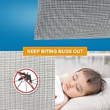 NeatiEase Adjustable DIY Magnetic Fly Screen Window 100x130 cm Grey view 2