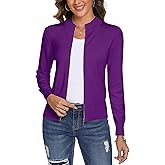 Totatuit Womens Long Sleeve Knitted Zip Up Sweater Cardigans Sweaters Lightweight Zipper Sweatshirts Jacket