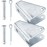 PAGOW Linear Actuator Mounting Brackets, Silver Heavy Duty Metal Mounting Brackets for Linear Actuator(2 PCS)