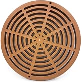 12" Outdoor Catch Basin Flat Round Grate Cover，Pipe Grate，Orange Version
