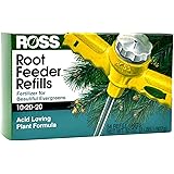 Ross Evergreen Shrub and Tree Fertilizer Refills for Ross Root Feeder, 10-20-20 For All Evergreens and Acid Loving Plants, 54 Refills