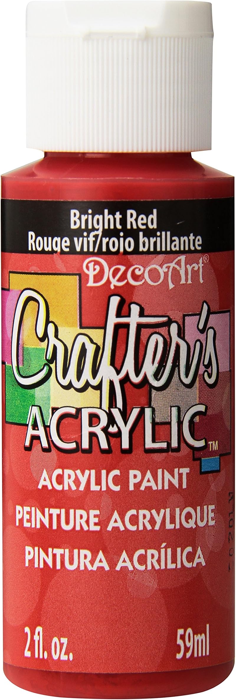 DecoArt Crafter's Acrylic Bright Red 59 ml - Crafts Paint
