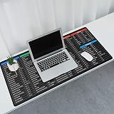 JIALONG Gaming Mouse Pad XL 900x400mm Excel Shortcuts Desk Mat Thick view 7