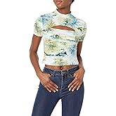 GUESS Women's Half Sleeve Gwen Cut Out Top
