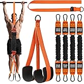 Pull Up Assistance Bands, Adjustable Heavy Duty Resistance Band for Pull Up Bar, Pull Up Assist Bands with Feet Rest for Strength Training, Home Fitness Workout Equipment, Height Adjustable