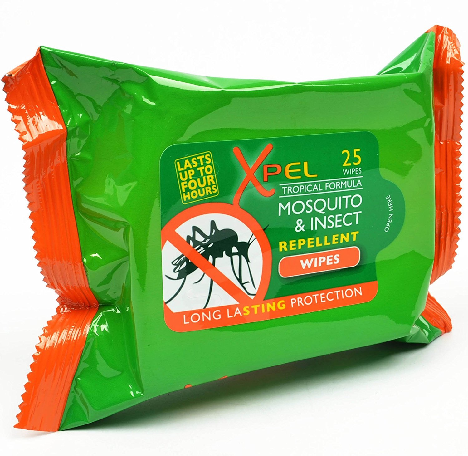 Xpel Tropical Formula Mosquito Insect Repellent Wipes - 25 Wipes