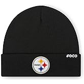 FOCO NFL Mens NFL Team Logo Basic Beanie Hat