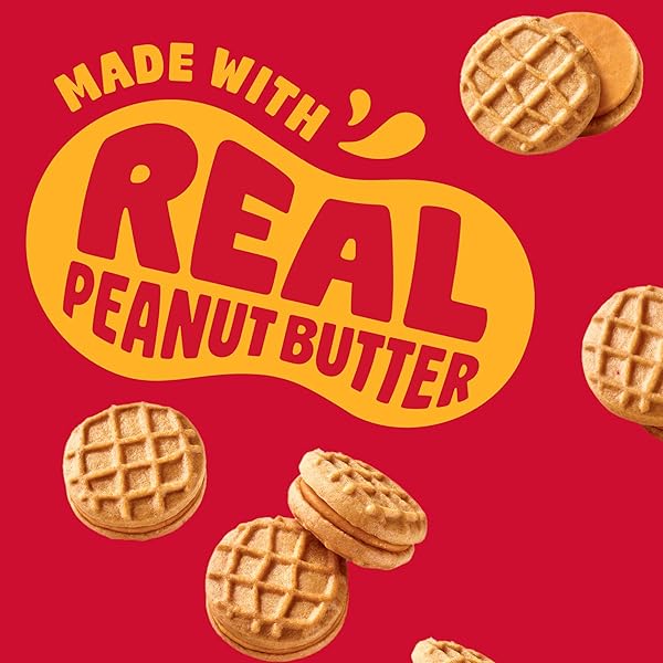 NUTTER BUTTER BITES PEANUT BUTTER SANDWICH COOKIES, 10 SNACK PACKS