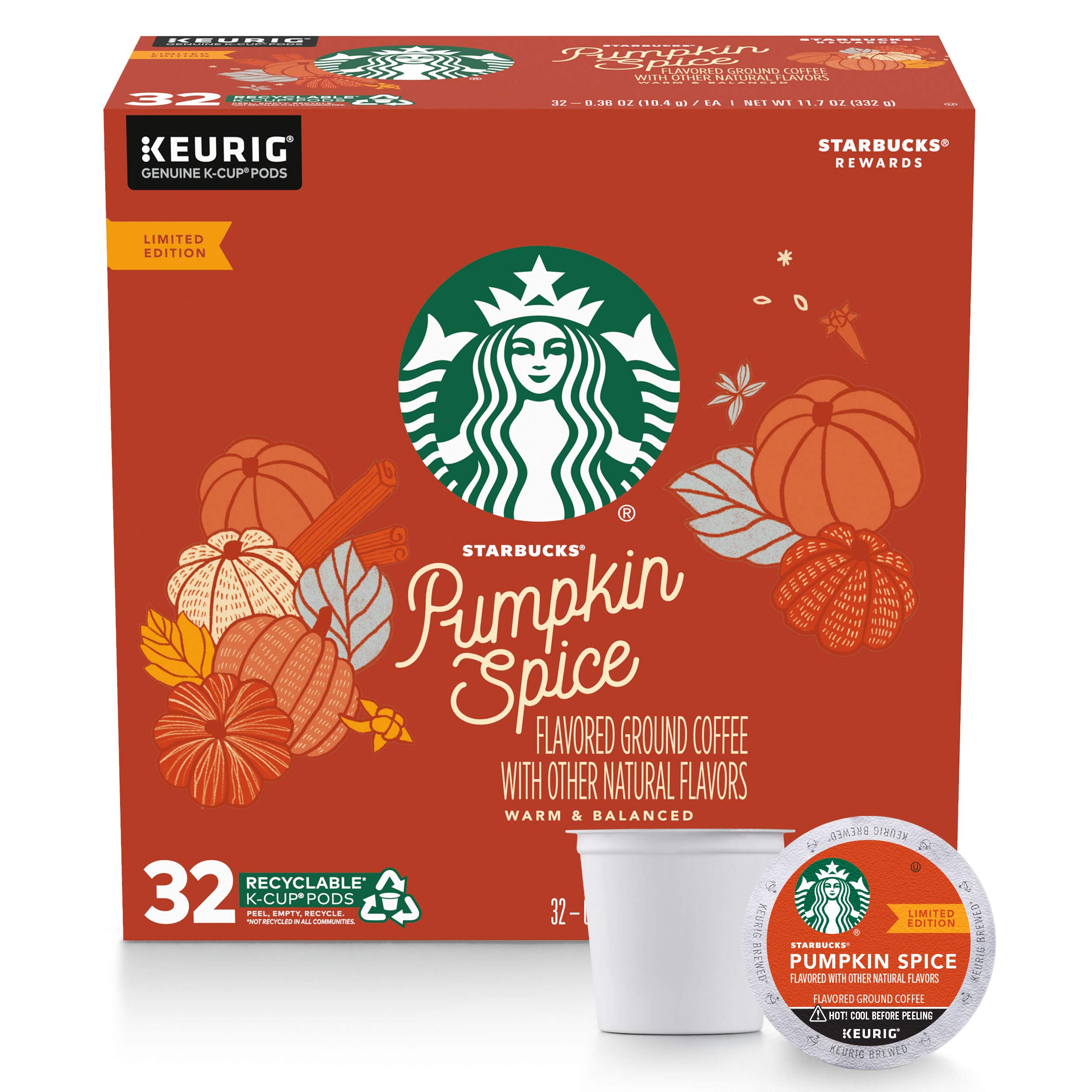 Starbucks Flavored K Cup Coffee Pods Pumpkin Spice For Keurig Brewers 1 Box 32 Pods Buy Online In Aruba At Aruba Desertcart Com Productid 145901759