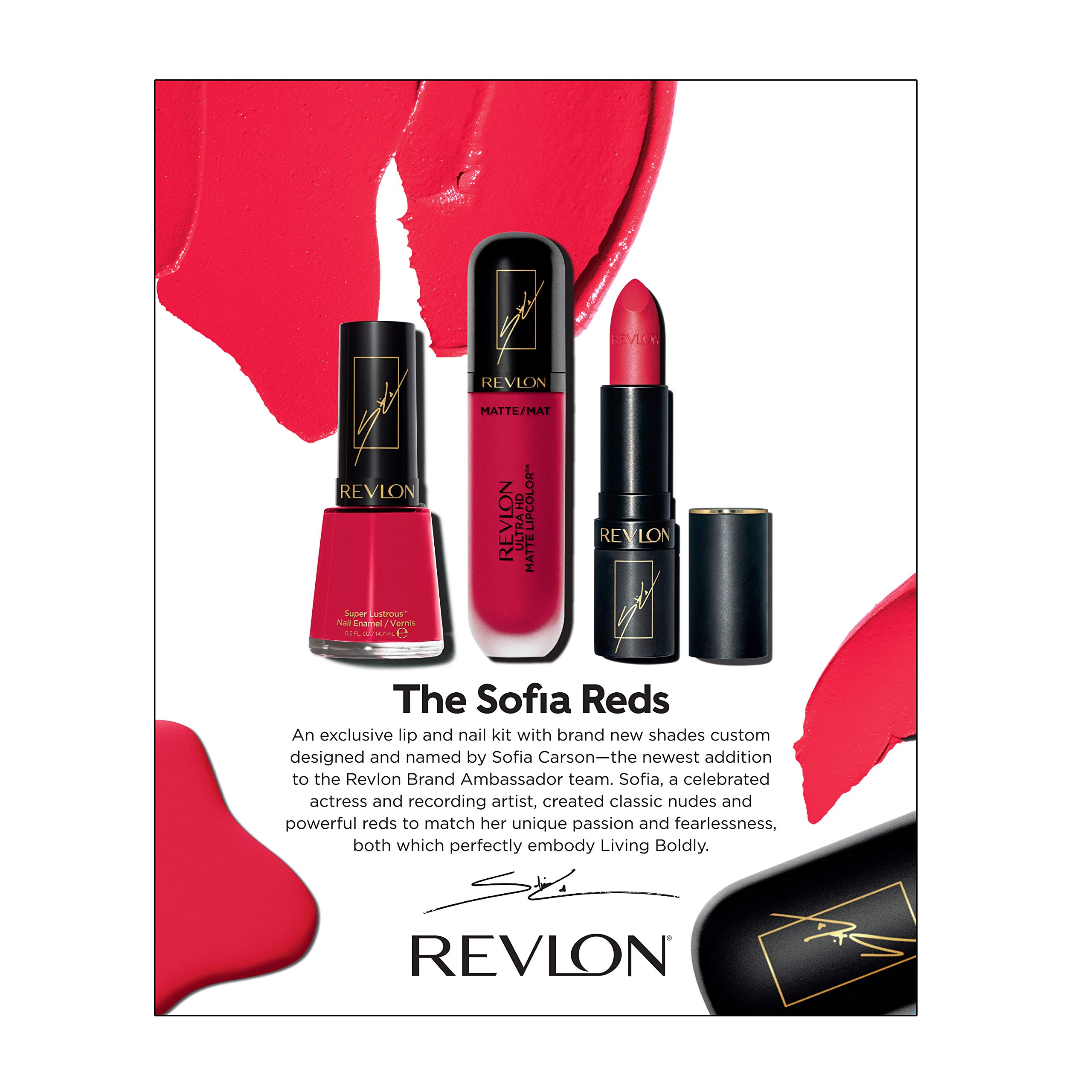 REVLON X Sofia Carson Makeup Kit - The Sofia Reds, 3 Count