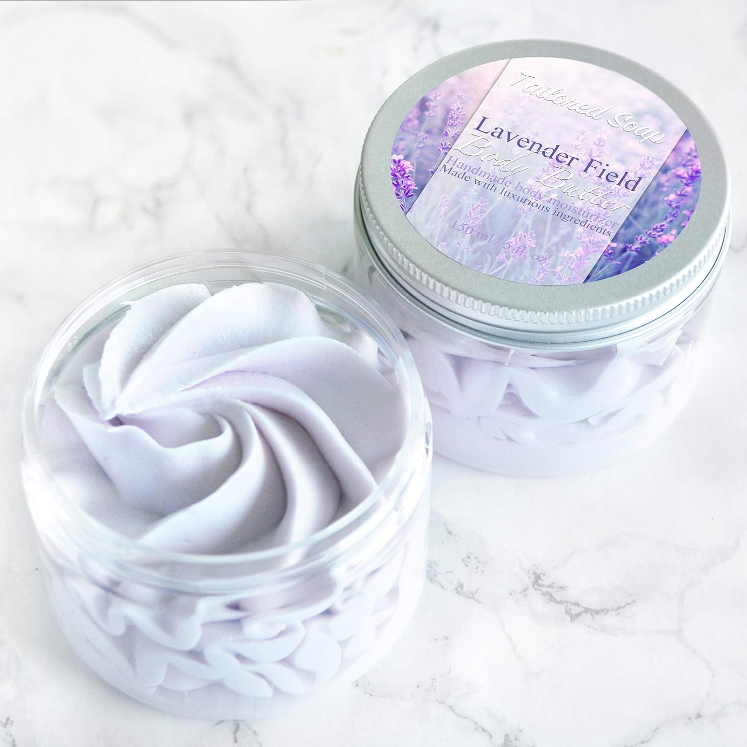 2 Pack Lavender Body Butter Cream Moisturizer For Dry Skin