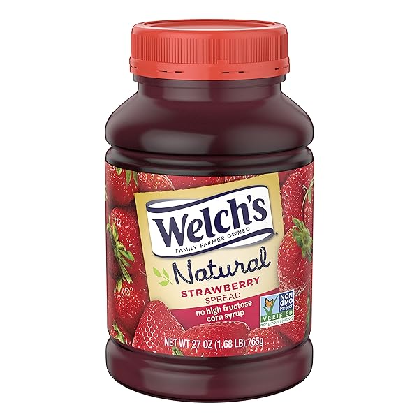 WELCH’S NATURAL STRAWBERRY SPREAD, 27 OZ