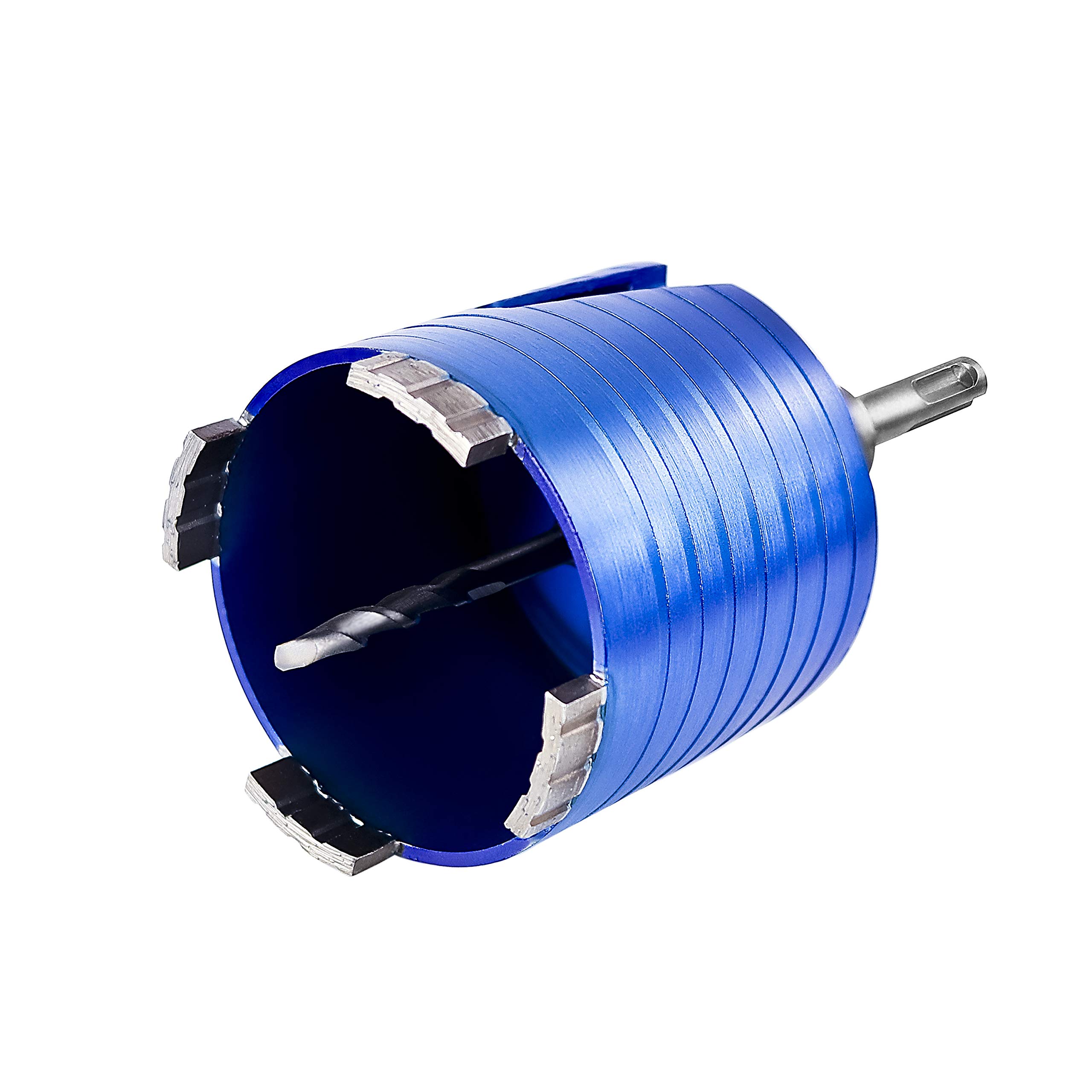 S&R Diamond Core Drill Bit Set – 68mm | 10mm Segment Height | SDS-Plus Adapter & Center Drill 8x120mm | for Concrete, Brick & Masonry