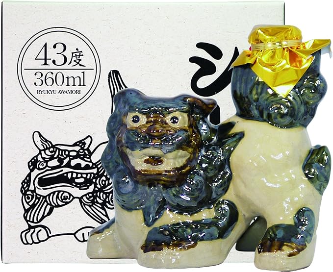 Amazon Co Jp 瑞穂 シーサー 雄 3年古酒 焼酎 43度 沖縄県 360ml 食品 飲料 お酒