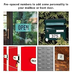 120 PCS Reflective Mailbox Number and Letters