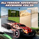 Tecnock 1:18 Scale Remote Control Car 2WD USB-C Charging 2.4GHz LED view 5