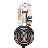 MSC International Joie Whisky Egg Non-Stick Double Sided Omelette Pan, Silver, Small, Black