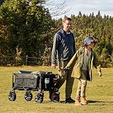 TIMBER RIDGE Festival Trolley on Wheels 100kg Folding Beach Cart 200L view 2