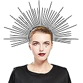 Fantherin Mary Halo Crown Headband Goddess Spiked Halo Crown Halloween Costume Headpiece Headdress for Cosplay Party Women