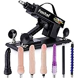Auxfun Sex Machine Love Machine,3 XLR Connector Fucking Machine Thrusting Dildo Automatic Machine with 7 Attachments for Men 