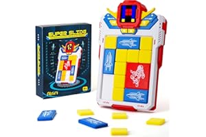 ATMINI Super Slide Puzzle Games with 2000 Challenges, Sliding Puzzle Game for Kids and Teens, Travel Games Birthday for Boys Girls, STEM Brain Teaser Puzzle for All Ages