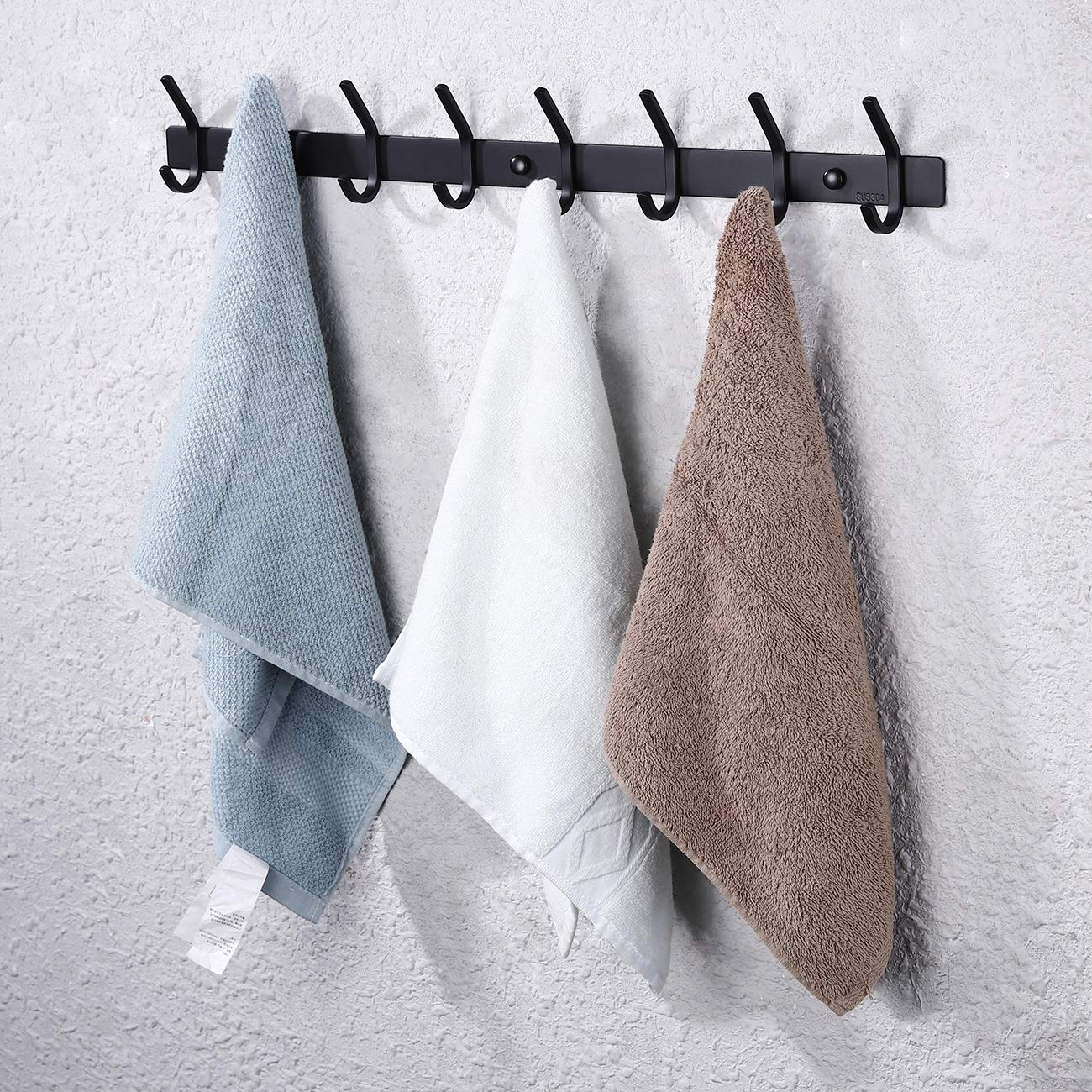 Best Black 8-Hook Coat Rack