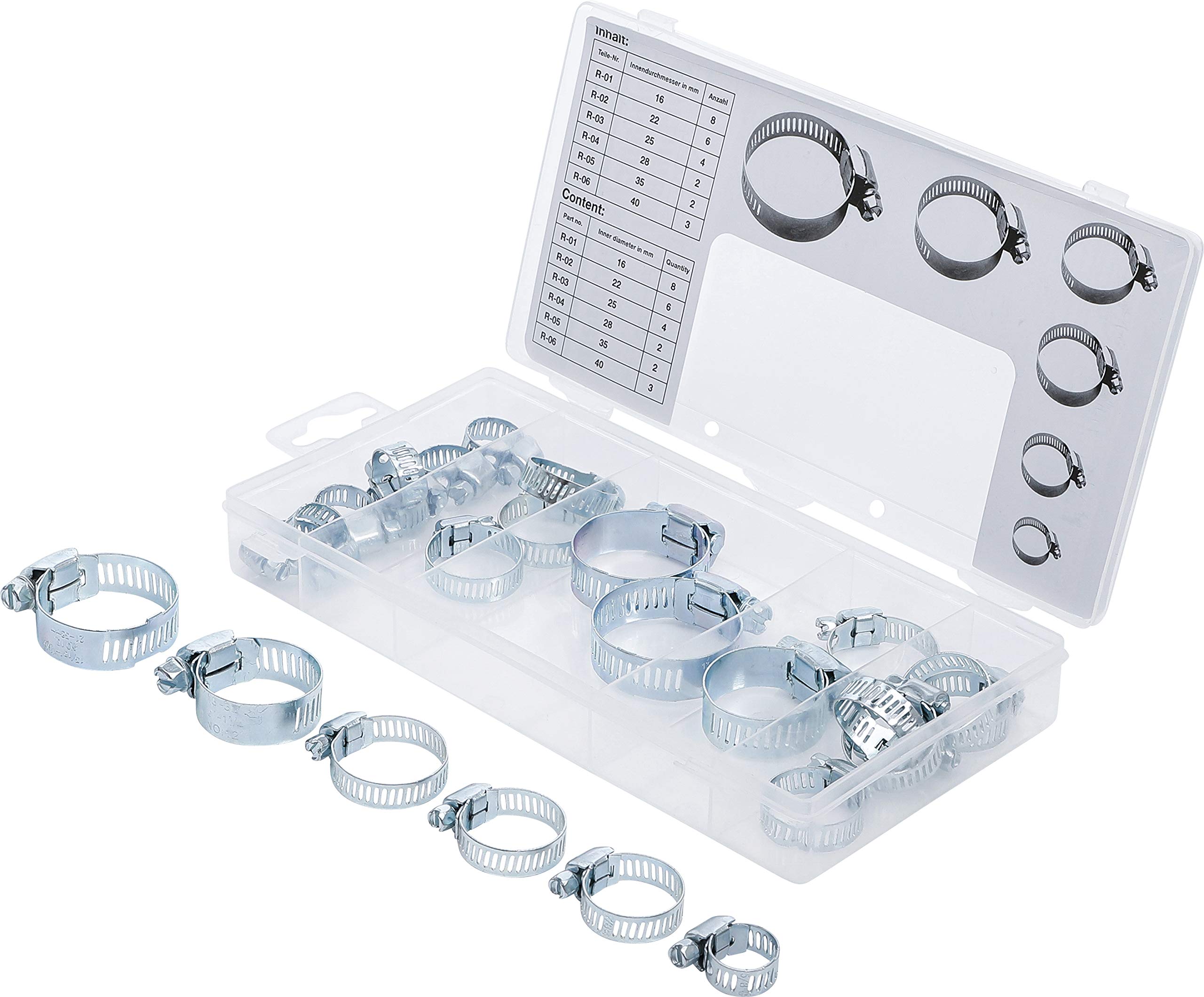 BGS Diy 88182 | Hose Clamp Assortment | 25 pcs.
