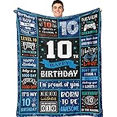 Jepufo 10 Year Old Boy Gifts, Gifts for 10 Year Old Boys, Birthday Gift for 10th Boys, Coolest Presents for 10th Birthday Decorations Blanket 50"X60"