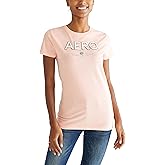 Aeropostale Women's Aero Short Sleeve Graphic Tee- Block