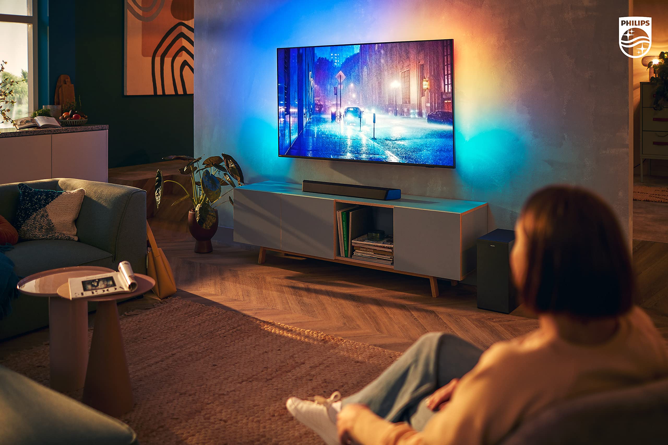 Philips B7807 3.1-Channel Soundbar with Wireless Subwoofer and Dolby Atmos