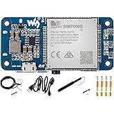Waveshare SIM7600G-H 4G HAT Module for Raspberry Pi and PC, LTE Cat-4 4G 3G 2G Communication, GNSS Positioning, Global Band, 
