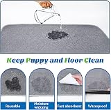 ULIGOTA 2 Pack Washable Dog Pee Pads 60x45cm Reusable Absorbent view 5