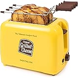 Nostalgia GCT2 Deluxe Grilled Cheese Sandwich Toaster with Extra Wide Slots, Yellow