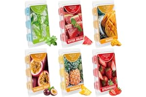 SCENTORINI Wax Melts, 6 Pack Scented Wax Cubes,Wax Melts Strong Scent, Soy Wax for Wax Warmer - Mint, Watermelon, Strawberry, Mango, Passion Fruit, Pineapple
