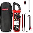 UNI-T Digital Clamp Meter UT202R AC Current TRMS Volt Amp Ohm Meter HVAC Clamp On Multimeter, Auto Ranging 4000Counts Temperature AC DC Voltage Frequency Resistance Capacitance Continuity Diode Tester
