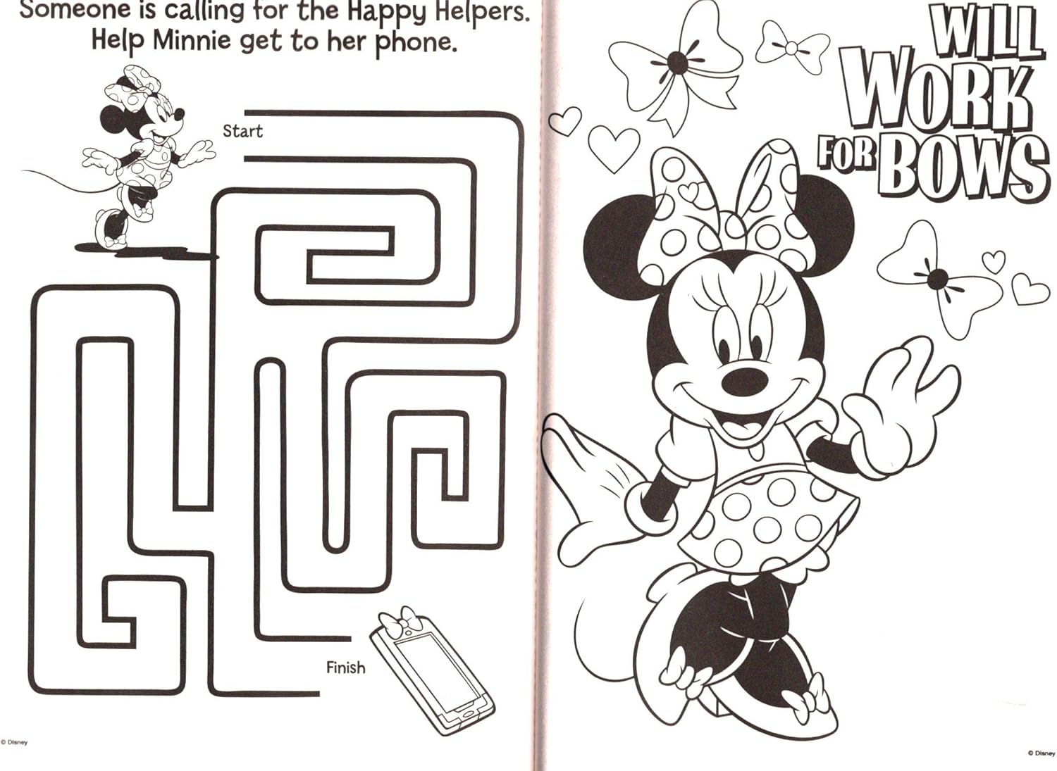 Amazon ディズニージュニアミニーマウス 巨大な塗り絵 アクティビティブック 0ページ ぬりえ おもちゃ