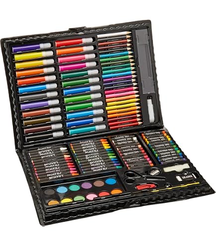 Amazon.com: Darice 80-Piece Art Set – Art Supplies for Drawing