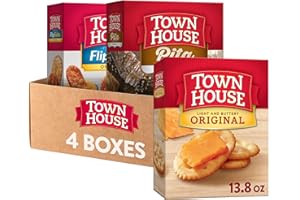 Town House Crackers, 3-Flavor Variety Pack, 4 Boxes