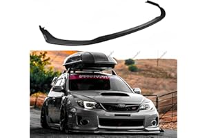 WheelX 3Pcs Front Bumper Lip Compatible with 2011-2014 Subaru WRX STI Impreza, JDM CS Style Air Dam Lower Chin Spoiler Splitter Fit for 11-14, Protection Body Kit (Matte Black)