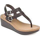 journee collection crew espadrille wedge sandal