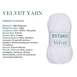 Estako Velvet Chenille Blanket amigurumi Yarn for