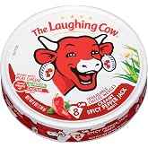 The Laughing Cow, Spreadable Cheese Wedges, 6oz Round (Pack of 4) (Choose Flavor Below) (Creamy Spicy Pepper Jack)